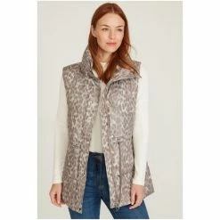 M&Co Blue Leopard Print Gilet -M&Co shop unnamed file 2398