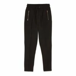 M&Co Black Zip Detail Tapered Joggers -M&Co shop unnamed file 2420