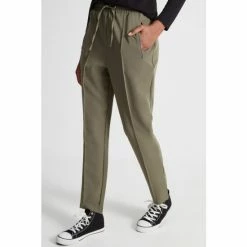 M&Co Green Zip Detail Tapered Joggers -M&Co shop unnamed file 2467