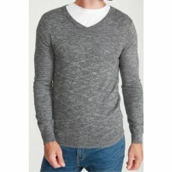 M&Co Grey V-Neck Knitted Jumper 5 M&Co Grey V-Neck Knitted Jumper -M&Co shop unnamed file 247
