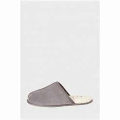 M&Co Grey Suede Slippers -M&Co shop unnamed file 2516