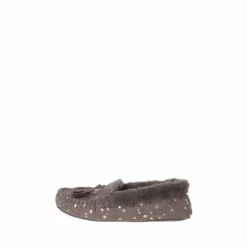 M&Co Grey Star Moccasin Slippers
