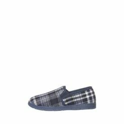 M&Co Grey Check Slippers -M&Co shop unnamed file 2528