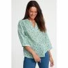 M&Co Petite Frill Detail Ditsy Blouse
