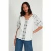 M&Co White Aztec Print Gypsy Top -M&Co shop unnamed file 2594