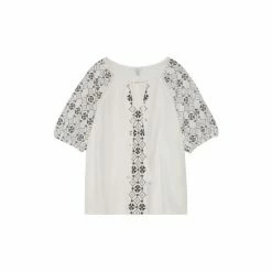 M&Co White Aztec Print Gypsy Top -M&Co shop unnamed file 2599