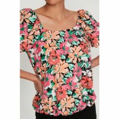 M&Co Black Bright Floral Top -M&Co shop unnamed file 2611