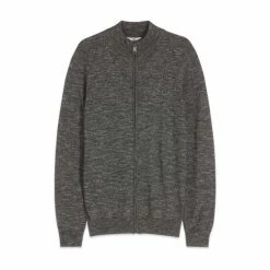 M&Co Grey Zip Through Knitted Jumper -M&Co shop unnamed file 262