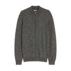 M&Co Grey Zip Through Knitted Jumper -M&Co shop unnamed file 263
