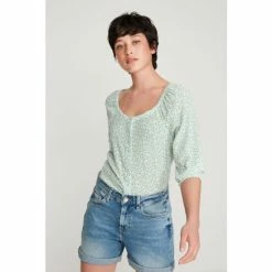 M&Co Petite Sweetheart Green Blouse -M&Co shop unnamed file 2637