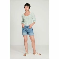 M&Co Petite Sweetheart Green Blouse -M&Co shop unnamed file 2639