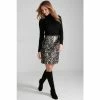 M&Co Black Animal Sequin Skirt -M&Co shop unnamed file 2667