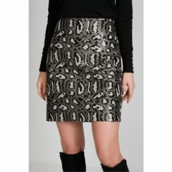 M&Co Black Animal Sequin Skirt -M&Co shop unnamed file 2670
