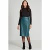 M&Co Green PU Pencil Skirt -M&Co shop unnamed file 2672