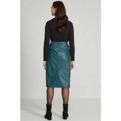 M&Co Green PU Pencil Skirt -M&Co shop unnamed file 2673