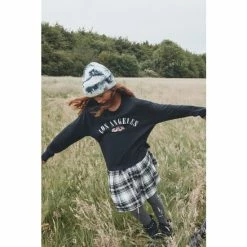 M&Co Black Check Tennis Skirt