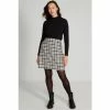 M&Co Bouclé Black Check Skirt -M&Co shop unnamed file 2685