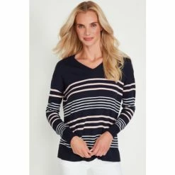 M&Co Blue Variegated Split Jumper -M&Co shop unnamed file 27