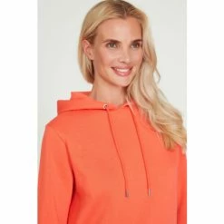 M&Co Orange Basic Plain Hoodie -M&Co shop unnamed file 2734