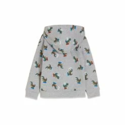 M&Co Grey Dinosaur Skateboard Hoodie -M&Co shop unnamed file 2749