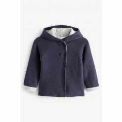 M&Co Blue Hooded Coatigan