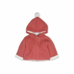 M&Co Pink Hooded Coatigan