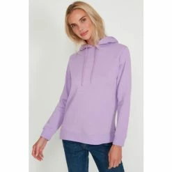 M&Co Purple Basic Plain Hoodie