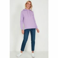 M&Co Purple Basic Plain Hoodie -M&Co shop unnamed file 2780