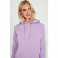 M&Co Purple Basic Plain Hoodie -M&Co shop unnamed file 2781
