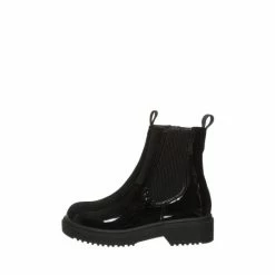 M&Co Patent Black Ankle Boots