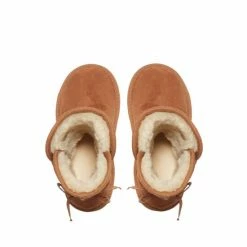 M&Co Faux Fur Lined Brown Ankle Boots -M&Co shop unnamed file 2807