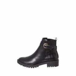 M&Co Flat Buckle Black Boots -M&Co shop unnamed file 2822