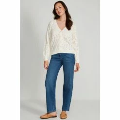 M&Co Cream Crochet Cardigan -M&Co shop unnamed file 2857