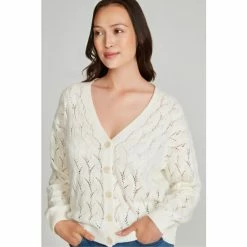 M&Co Cream Crochet Cardigan -M&Co shop unnamed file 2858