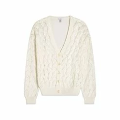 M&Co Cream Crochet Cardigan -M&Co shop unnamed file 2859