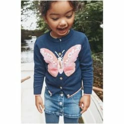 M&Co Blue Butterfly Knit Cardigan -M&Co shop unnamed file 2867