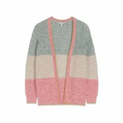 M&Co Pink Colourblock Cardigan -M&Co shop unnamed file 2872