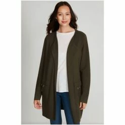 M&Co Green Ring Pocket Coatigan -M&Co shop unnamed file 2884