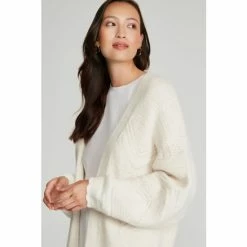 M&Co Cream Longline Textured Cardigan -M&Co shop unnamed file 2888
