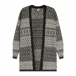 M&Co Grey Aztec Longline Cardigan -M&Co shop unnamed file 2895