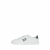 M&Co White Silver PU Metallic Trainers -M&Co shop unnamed file 2901