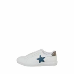 M&Co White PU Star Trainers