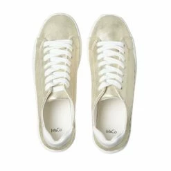 M&Co White Metallic Trainers -M&Co shop unnamed file 2919