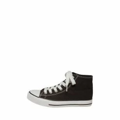 M&Co Black Hi Top Canvas Trainers -M&Co shop unnamed file 2924