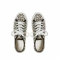 M&Co Brown Leopard Print Canvas Trainers -M&Co shop unnamed file 2939