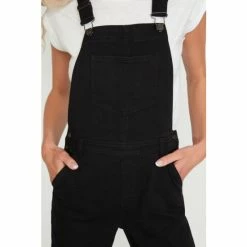 M&Co Black Dungarees -M&Co shop unnamed file 2944