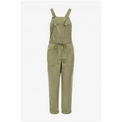 M&Co Green Tie Waist Tencel Dungarees -M&Co shop unnamed file 2953