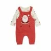 M&Co Red Santa Dungarees