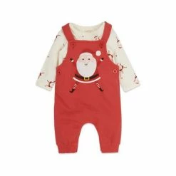 M&Co Red Santa Dungarees -M&Co shop unnamed file 2968