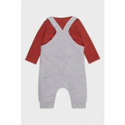 M&Co Grey Christmas Penguin Dungarees -M&Co shop unnamed file 2975